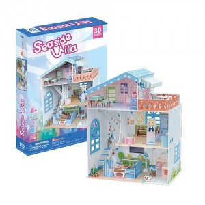 CubicFun 3D PUZZLE Dollhouse - Seaside Villa